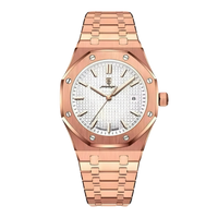 rose gold and White