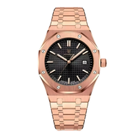 rose gold and Black